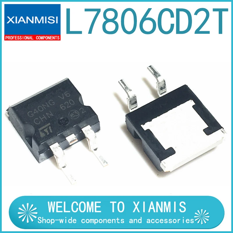 

Трехконтактная трубка регулятора SMD TO-263 L7806CD2T 7806 L7806C2T