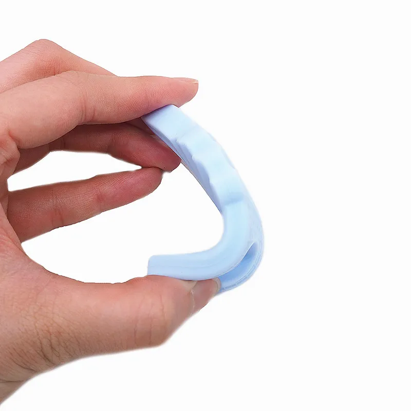 Chenkai-mordedor de helado de silicona de grado alimenticio sin BPA, chupete masticable, collar de colgante para lactancia infantil, accesorios, 10 piezas-3