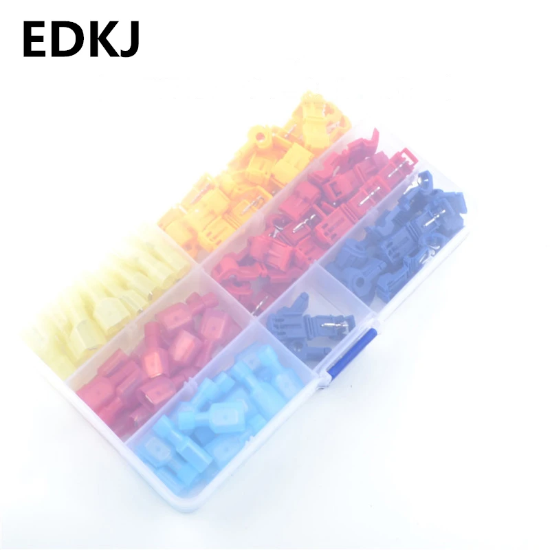 

90 boxed T-type soft wire terminal quick connectors free of breaking wire connectors without loss of the terminal clips