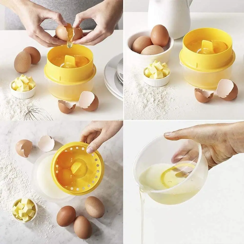 

Plastic Egg Separator White Yolk Sifting Home Kitchen Chef Dining Cooking Gadget For Household Kitchen Egg Tools