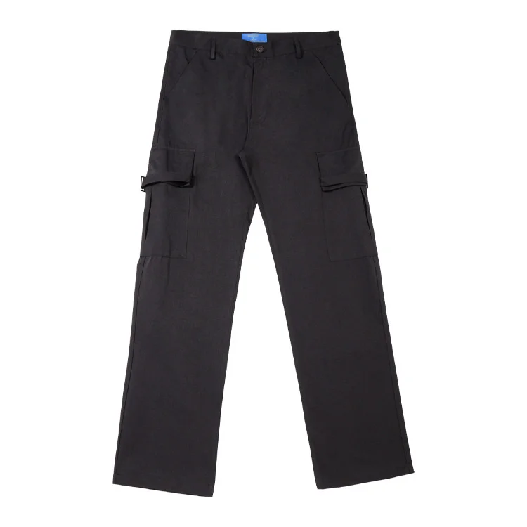 

Wxwovdy men's 2021 spring and summer new fashion brand personalized Multi Pocket overalls