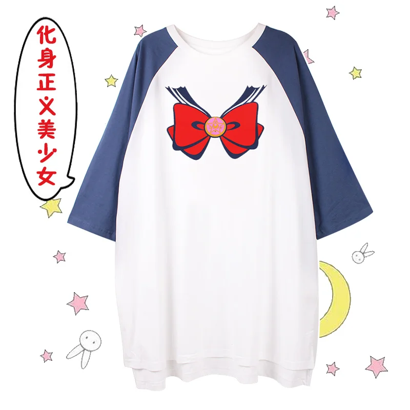Костюм для косплея из японского аниме одежда сна с бантом женская ночная рубашка