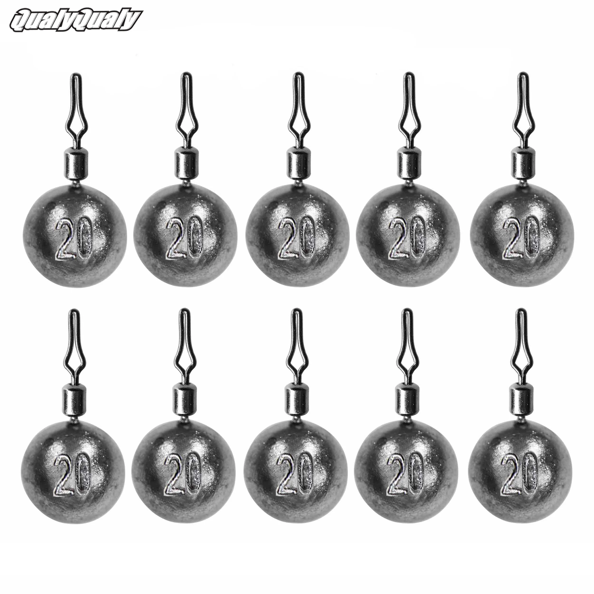 

10pcs 3.5g 5g 7g 10g 14g 18g 20g Fishing Weight Sinkers For Drop Shot Fishing Tackle Accessories