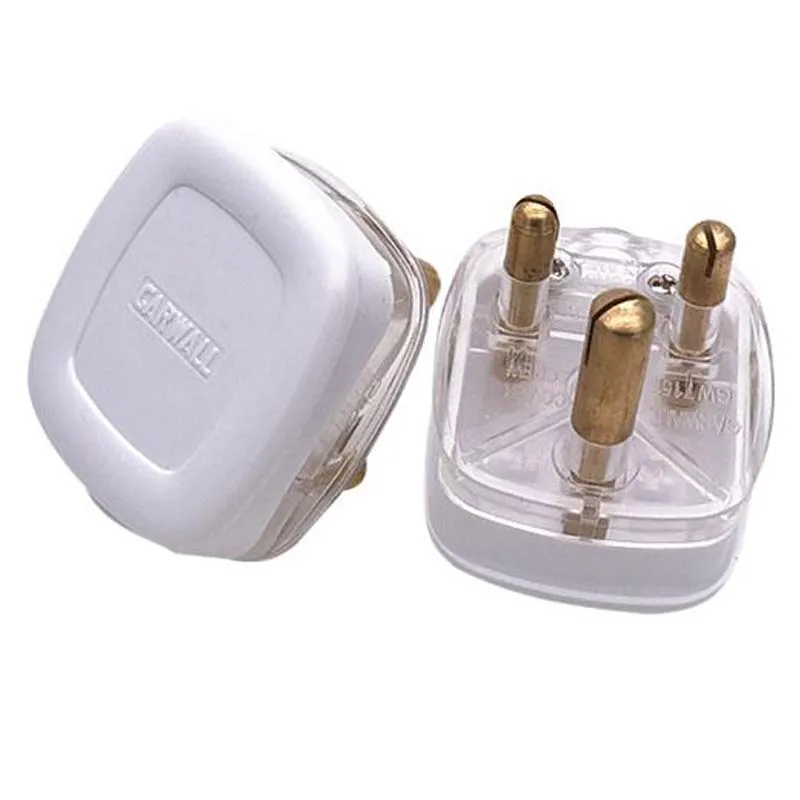 Белый Поликарбонат, медь, 15 А, 250 В, внешний свет, Съемный шнур питания, штепсельная Вилка для путешествий, тройной штырь, полупрозрачный низ