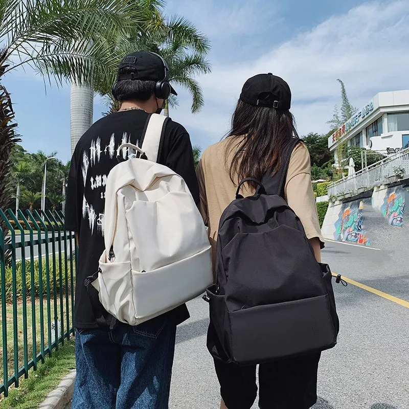 

Travel School Backpack Laptop Backpack Women Daypack Solid Color School Bags For Girls Boy Waterproof Bookbags