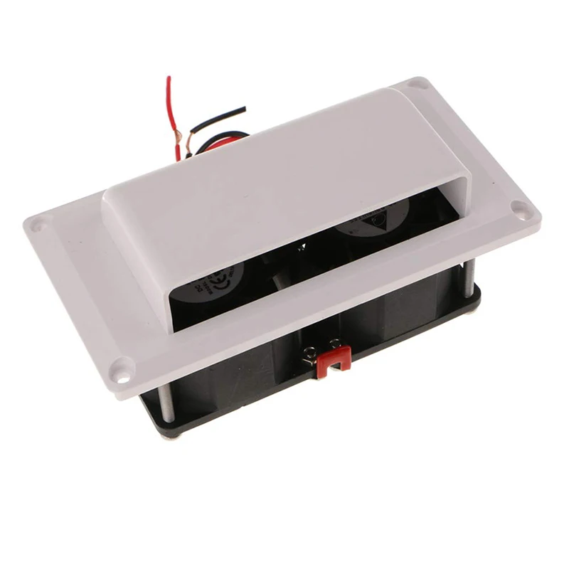 

Caravan Motorhome Trailer Side Air Vent Ventilation Exhaust Fan RV White DC 25W for Camper Trailer Boat Marine Yacht