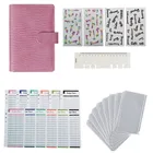 Папка-органайзер для блокнотов A6 под кожу крокодила, 6 отделений и 12 листов