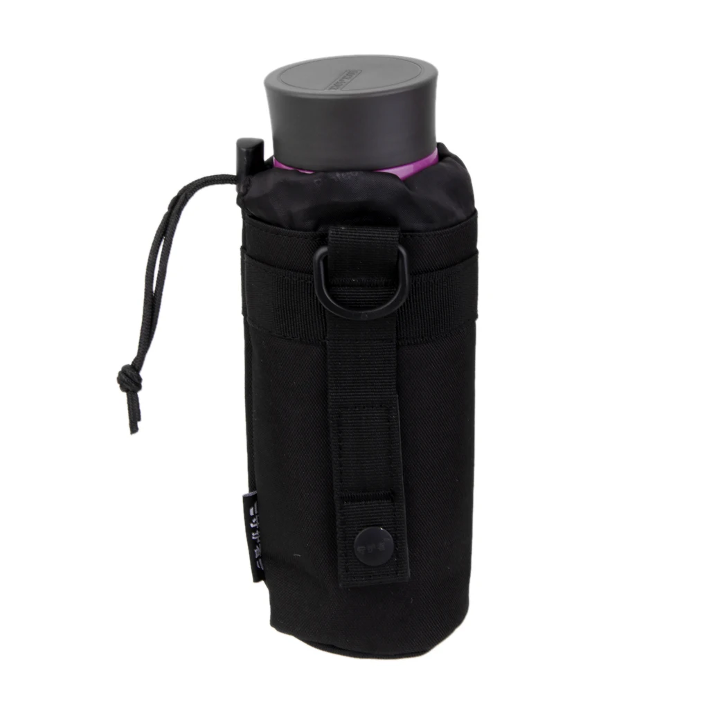 

Outdoor Tactical Military Molle System Water Bottle Holder Bag - Black