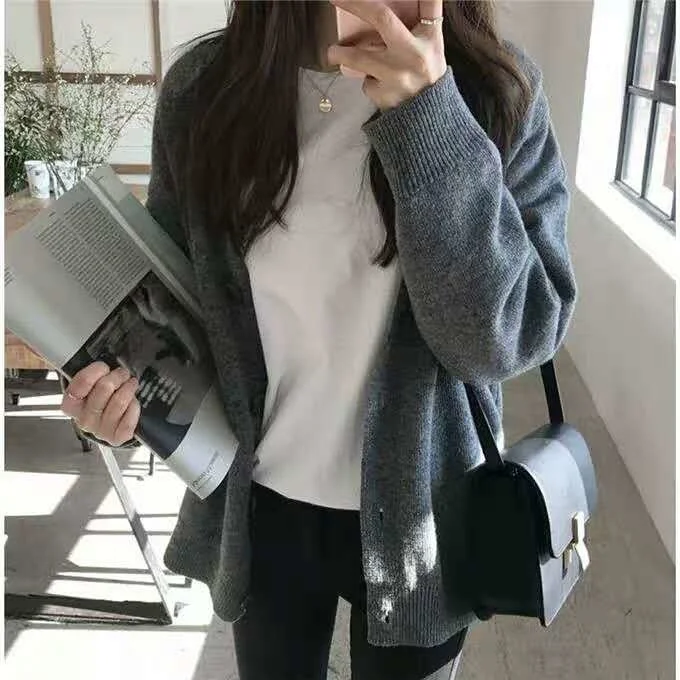 

Женский осенний кардиган в Корейском стиле