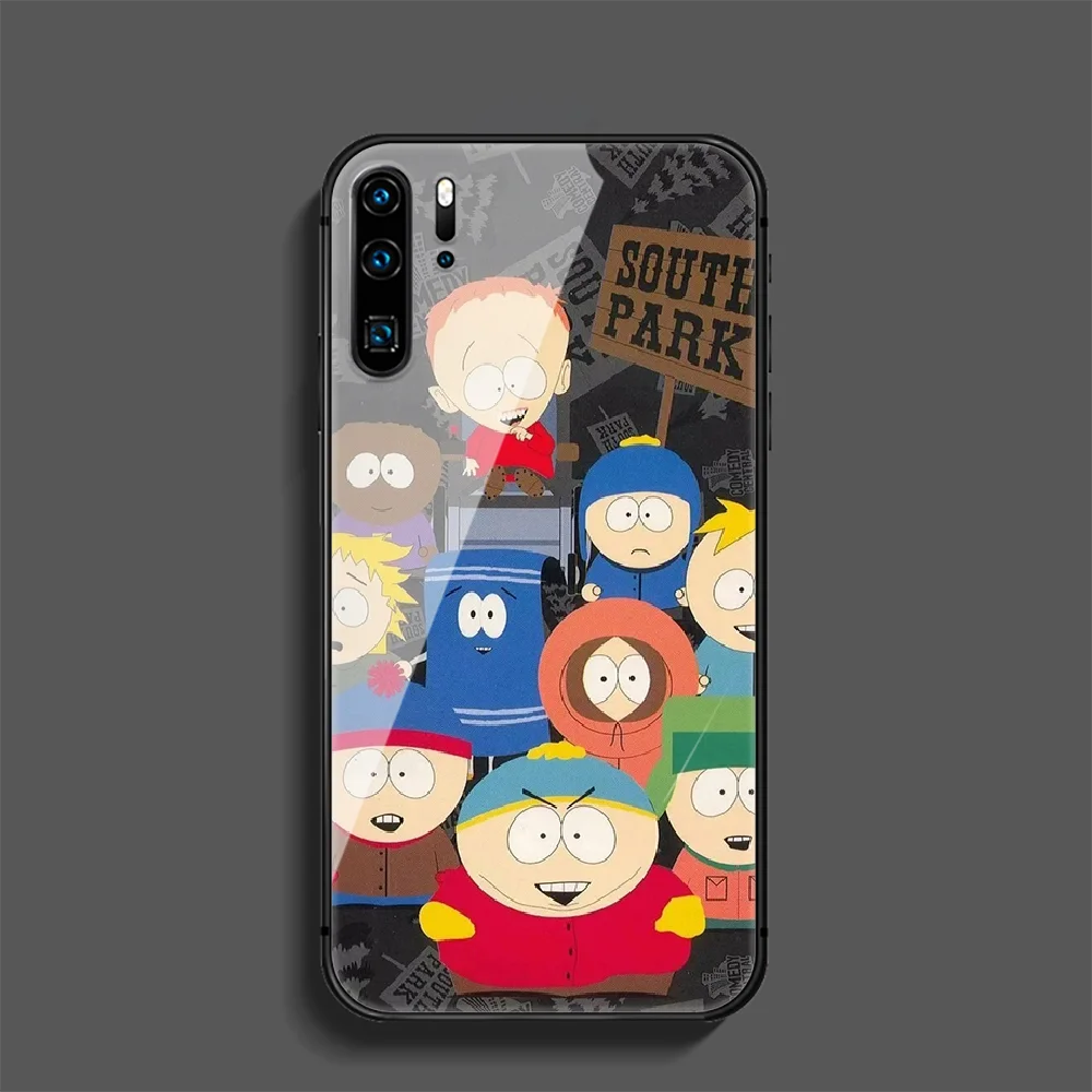 

South-Park SouthPark Cartoon Phone Tempered Glass Case Cover For Huawei Mate P 10 20 30 40 Lite Pro Smart Z 2019 Painting Pretty