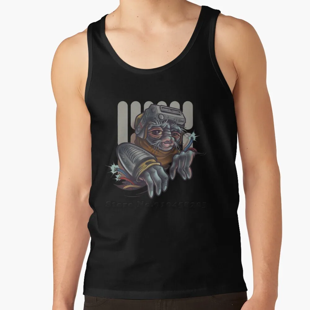 Мультяшные мужские тренировочные майки Babu Frik топы одежда для фитнеса майка бега