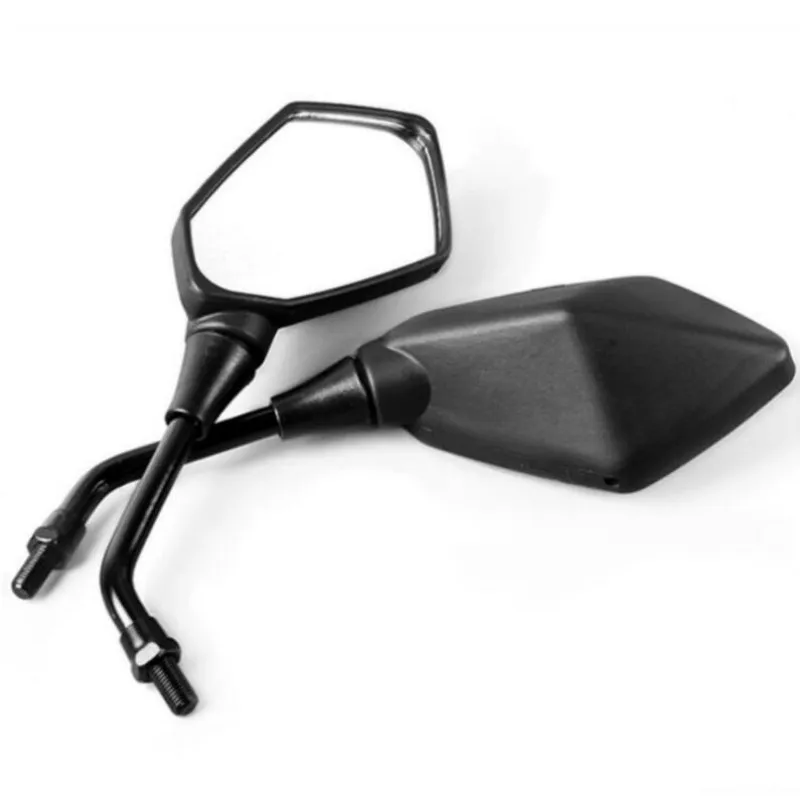 2Pcs/Pair Motorcycle Mirror Scooter E-Bike Rearview Mirrors Electrombile Back Side Convex 8mm 10mm Carbon Fiber | Автомобили и