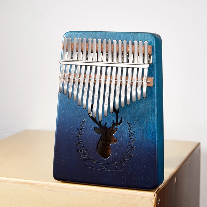 17 клавиш булькалимба пианино для большого пальца корпус из красного дерева