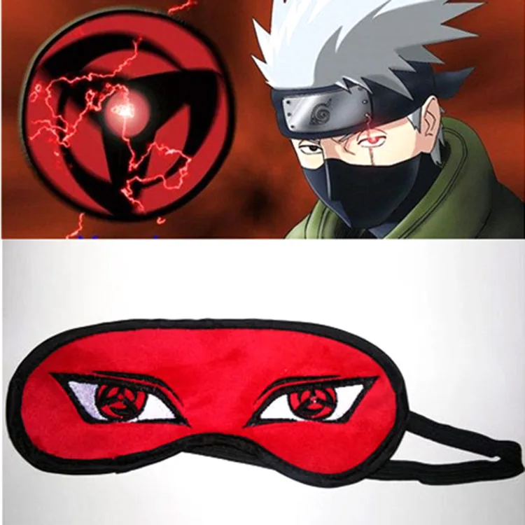 Учиха Мадара Шаринган Светильник Крышка маска для глаз Маска Для Сна Blindfold очки с