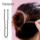 10 шт. u-образные заколки для волос для девочек, женские заколки для волос, металлические фигурные заколки для волос, женские свадебные волнистые Инструменты для укладки волос