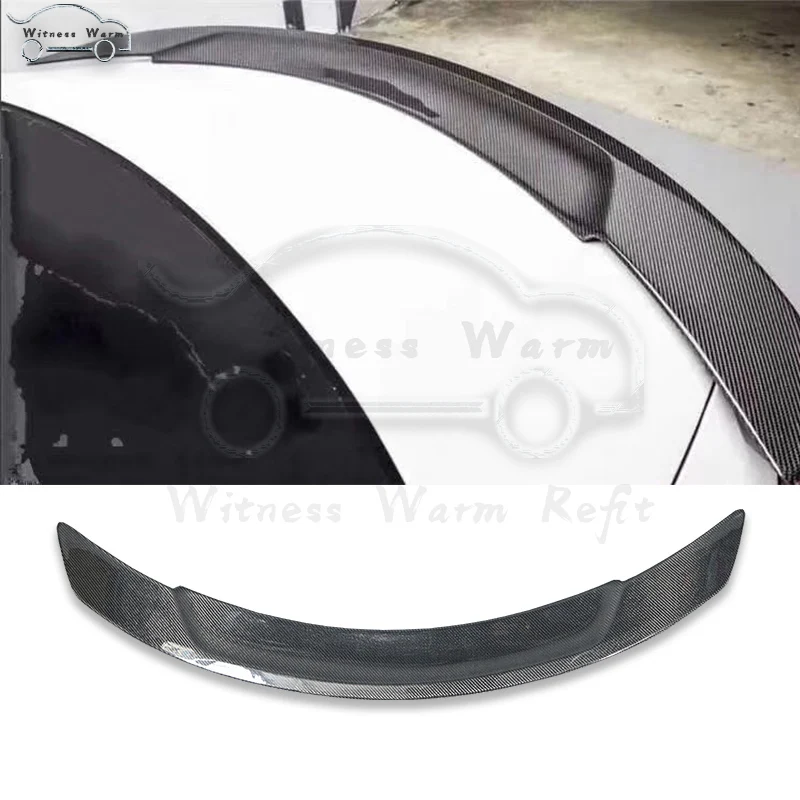W205 углеродное волокно заднее крыло багажник губа спойлер для Benz C класс 4 двери C180