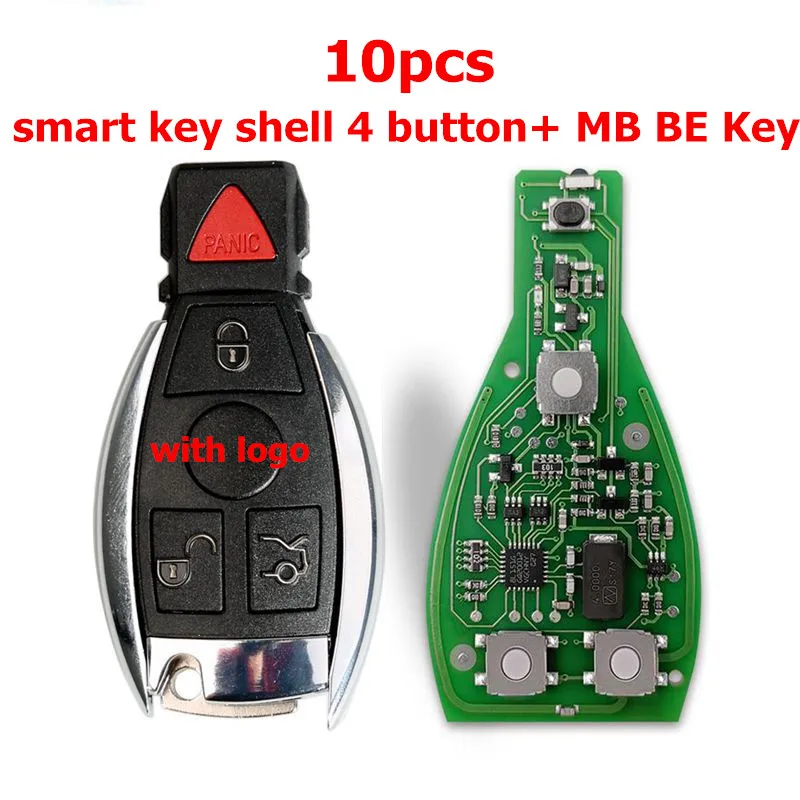 4 ADD BE 10PCS CGDI умный дистанционный ключ для Mercedes для Benz поддержка s BGA 315 МГц или 433 МГц кнопки Поддержка всех FBS3 и автоматическое восстановление - Цвет: 4 ADD BE 10PCS