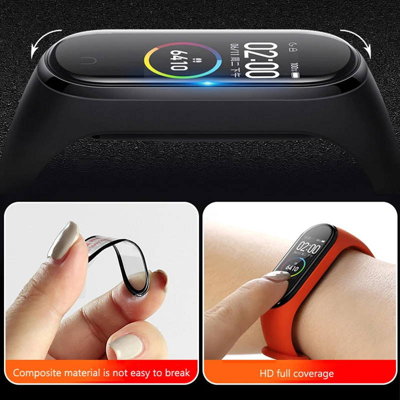 Защитная пленка для mi band 4 ремешок Взрывозащищенный/Устойчивый к царапинам
