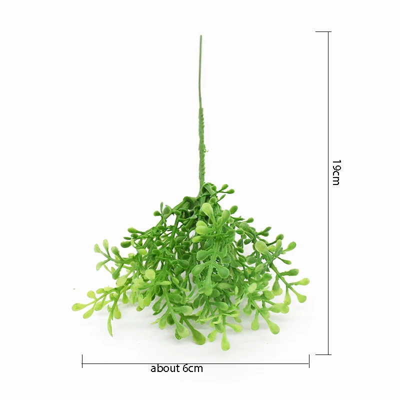 

6 Pieces Artificial grass plant Home decoration accessories Wedding Flower arrangement Bonsai Vases for decoration Diy Christmas