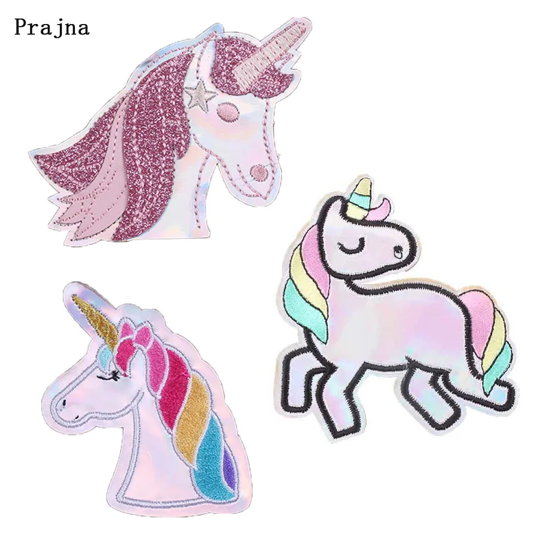 Милые нашивки в форме единорога вышитые утюжок на нашивке для одежды дети