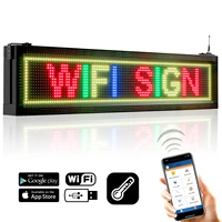 p10 104cm outdoor rgb full color led display brand wifiu disk programmable text smd led sign for advertising with temperature