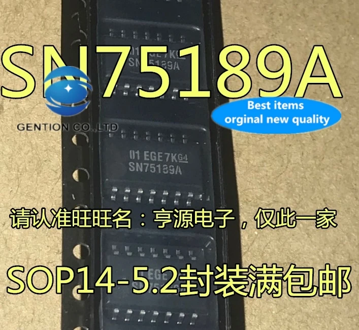 

10PCS SN75189ANSR SN75189A SOP14-5.2 MM in stock 100% new and original