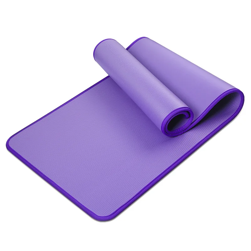 

10MM Extra Thick 183cmX61cm High Quality NRB Non-slip Yoga Mats For Fitness Tasteless Pilates Gym Exercise Pads with Bandages