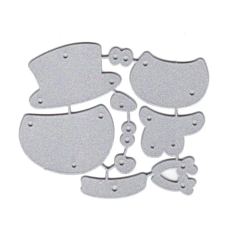 

Cute Christmas Snowman Metal Cutting Dies Stencil DIY Scrapbooking Album Stamp