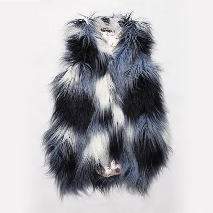 Лидирующий бренд градиент Для женщин все матч Цвет жилет из искусственного