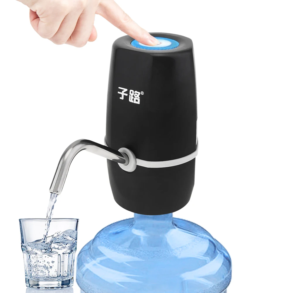 Black-2 ZILU дозатор воды для дома, usb зарядка автоматический Электрический водяной насос Портативный питьевой бутылки Посуда для напитков переключатель инструменты - Цвет: Black-2