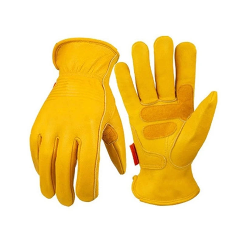 

Wind and Cold Resistant Sports Glove，Unisex Sheep Leather Gloves for Motorcycle, Skiing, Trails and Hunting