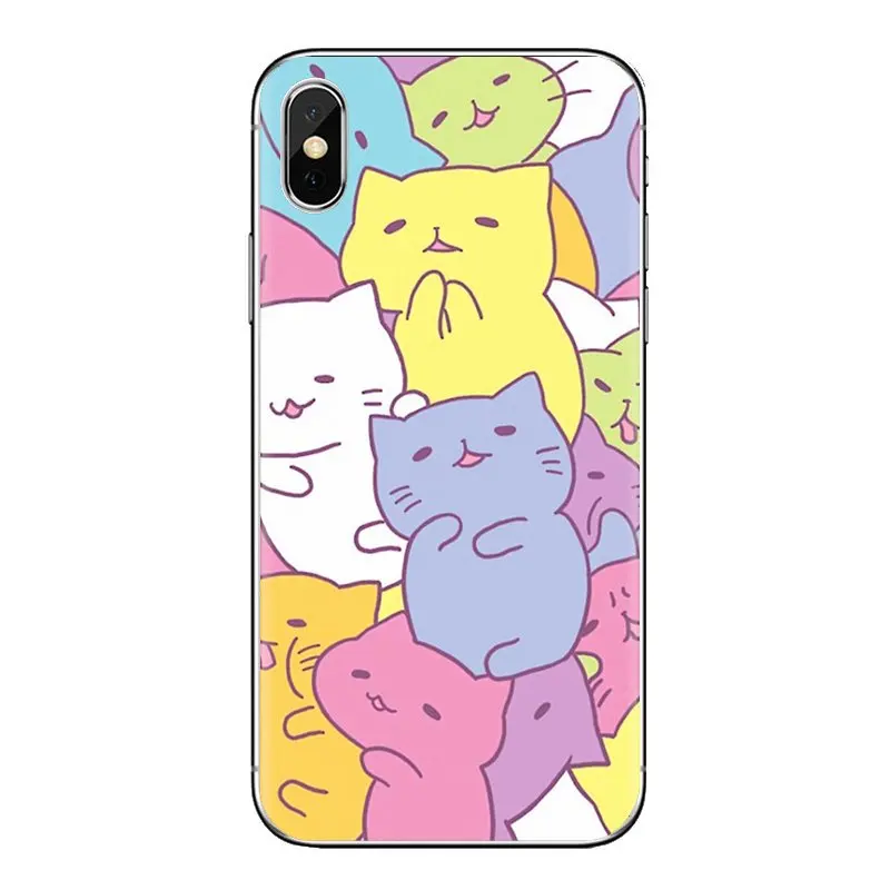 Мягкий чехол-коллаж с красочным рисунком кота для Xiao mi 6 A1 Max x 2 5X 6X Red Note 5 5A 4X 4A A4 4 3
