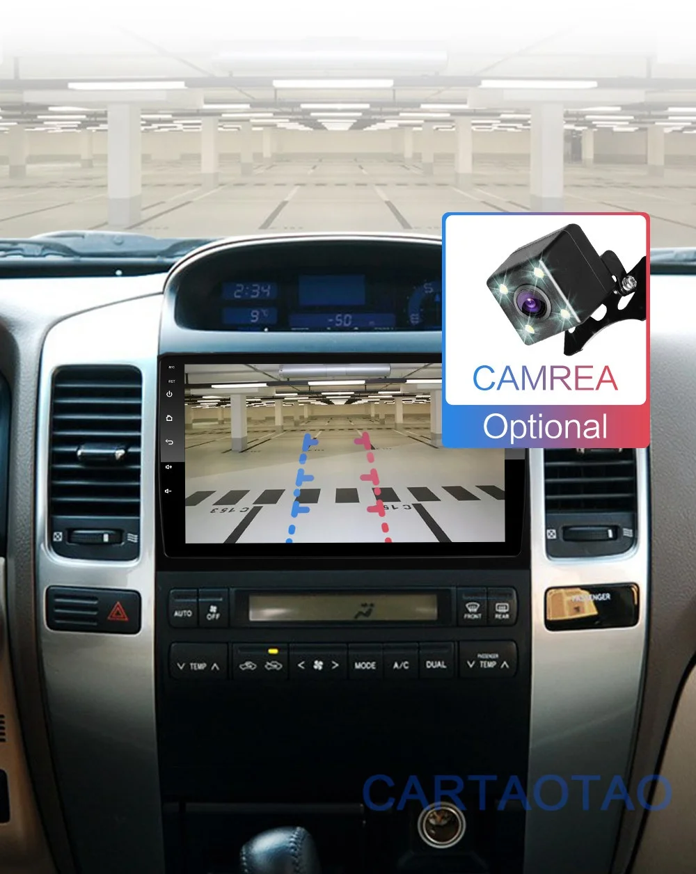 2G+ 32G " 2din Android 8,1 GO Автомобильный DVD плеер для Toyota Land Cruiser Prado 120 2004-2009 Автомобильный Радио gps навигация wifi плеер