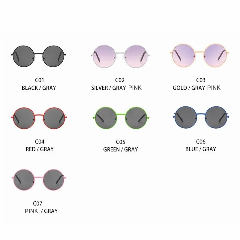 

MYT_0262 kids sunglasses Round glasses baby sunglasses for boys girls red pink blue children sunglasses oculos
