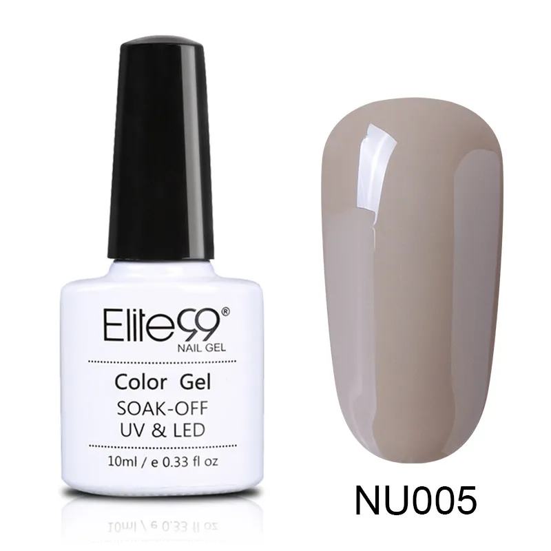005 Elite99 10 мл Гель-лак телесного цвета Vernis Полупостоянный УФ-гель для ногтей гели для дизайна ногтей Эмаль лак для ногтей гель лак - Цвет: 005