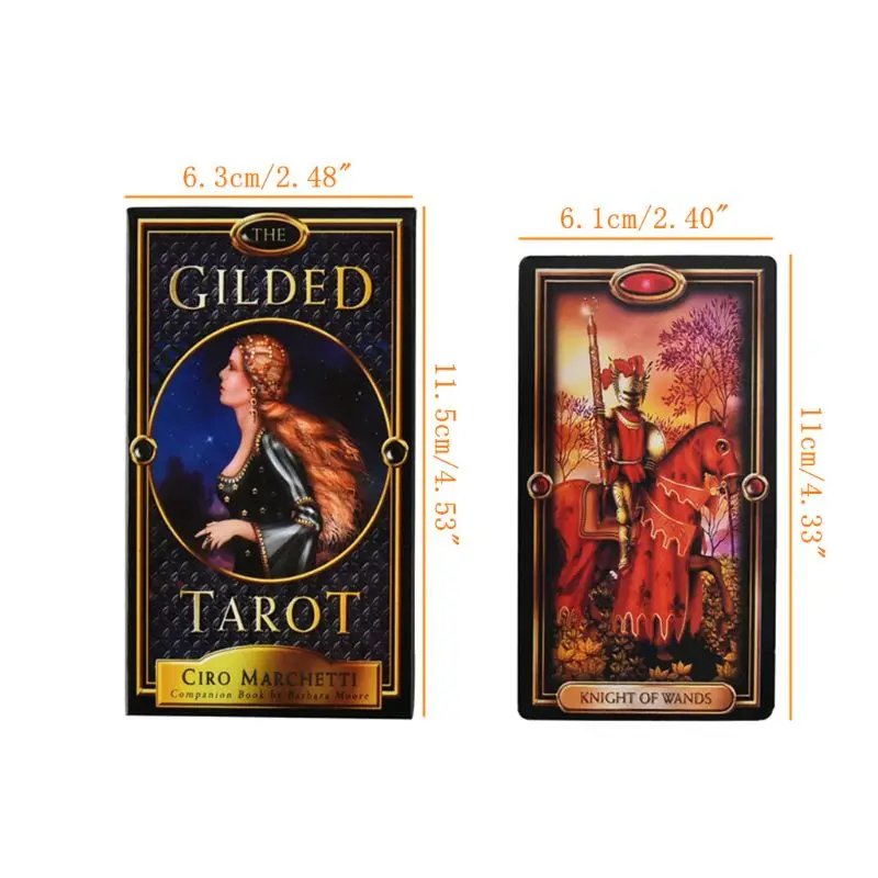

The Gilded Tarot 78 Cards Deck and Electronic Guidebook Board Game Oracle Card
