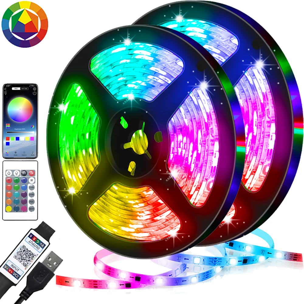 Светодиодная лента RGB 5050 2835 с Bluetooth управлением USB 5 В|Светодиодные ленты| |