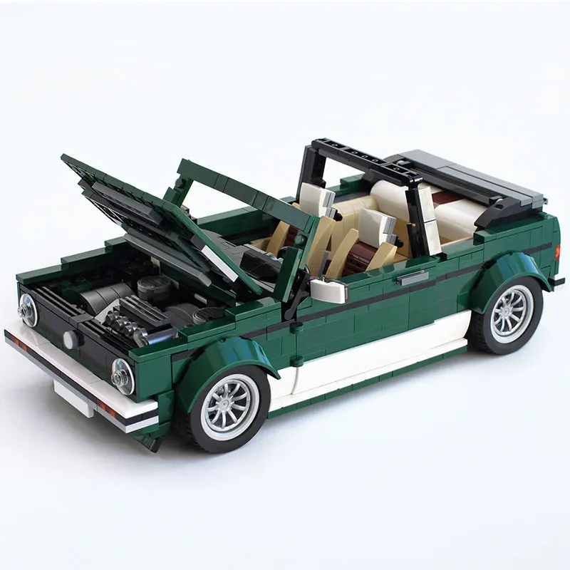 

BuildMoc high-techalalalal Creator Mini Cabriolet Sports Building Blocks Super Racing Car Fit Bricks kids toys Gifts boys