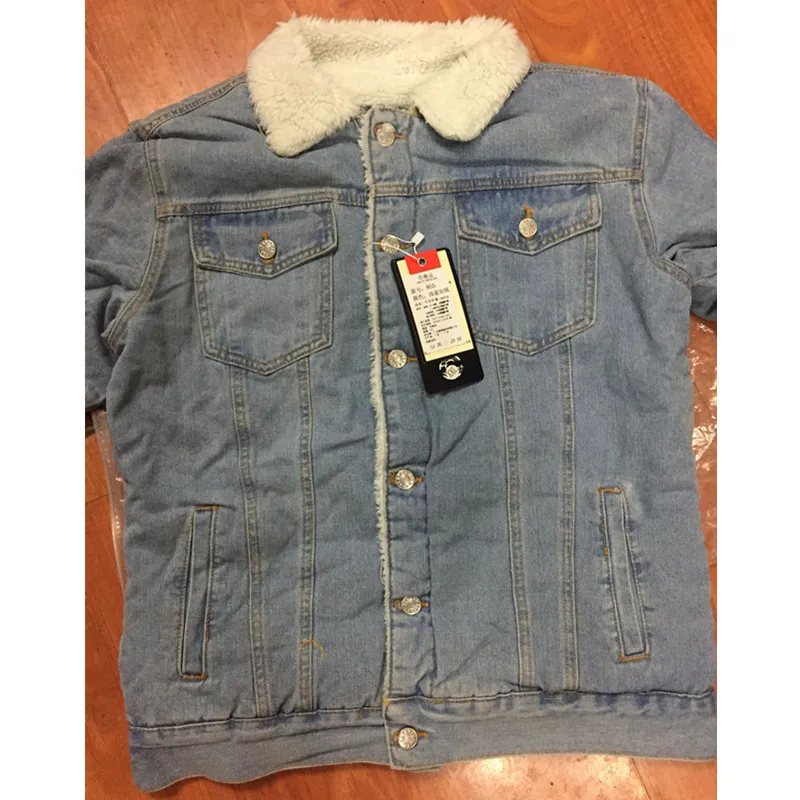 

Men's jackets and coats fashion warm and thick fleece denim jacket Winter fashion men's jeans jacket coats male plus size 6XL