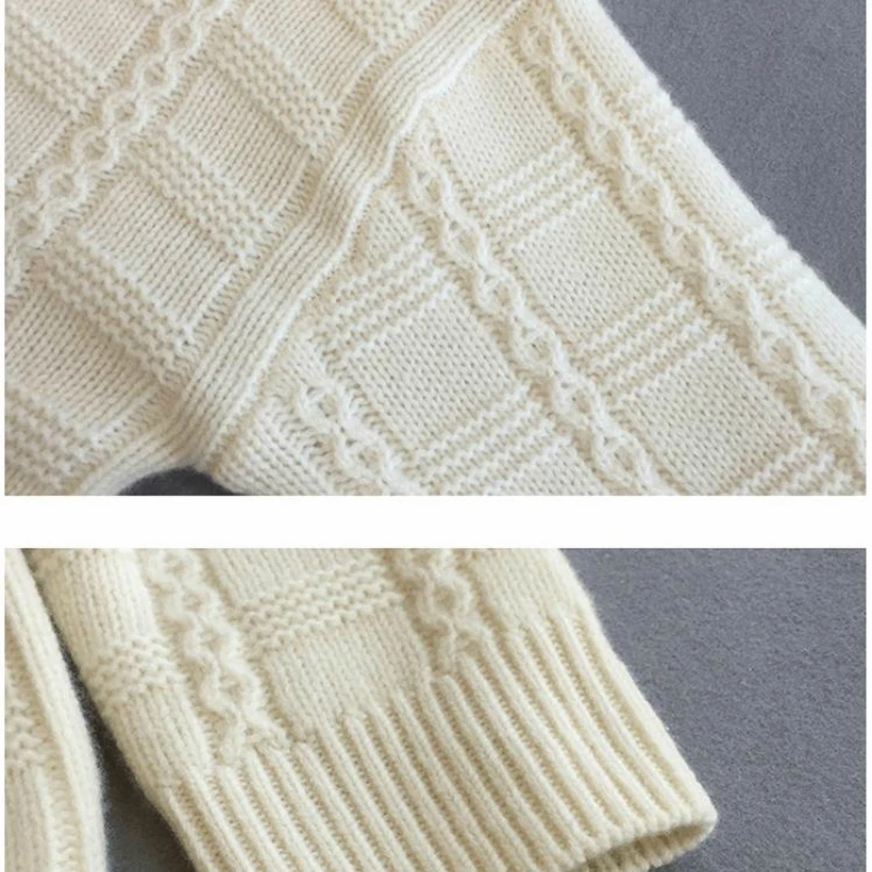 Женские свитера H.SA теплый пуловер и джемперы с круглым вырезом из мохера вязаные