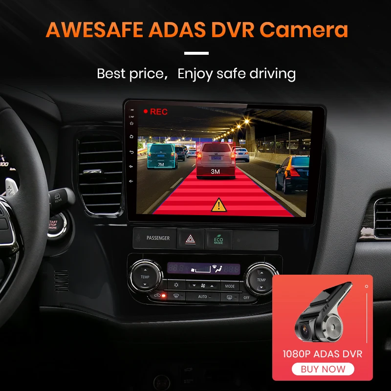 Автомагнитола AWESAFE PX9 для Mitsubishi Outlander мультимедийный видеоплеер на Android 2012 2 Гб ОЗУ