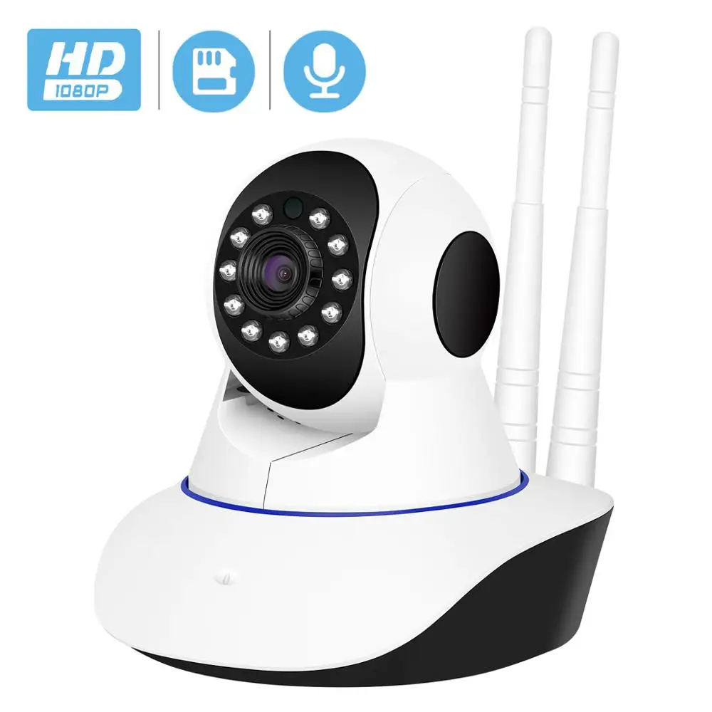 Беспроводная ip камера 1080 P WiFi сетевая безопасность ночное видение аудио видео