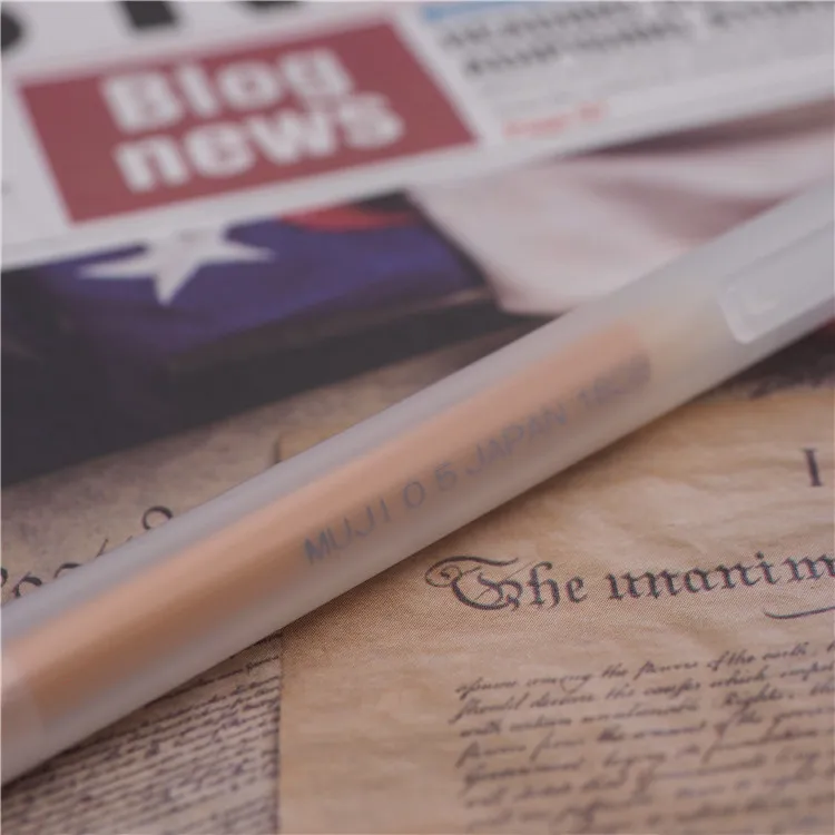 Новинка выдвижная гелевая ручка MUJI цветные ручки 0 5 мм зажимы с гладкими