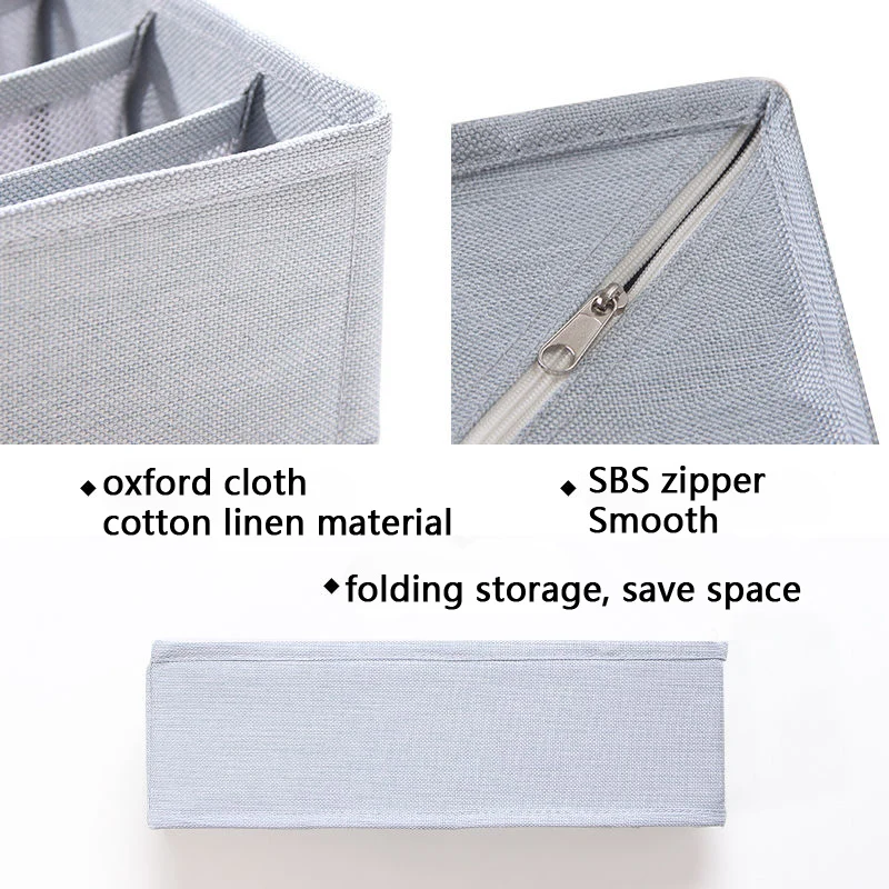 

Underwear Organizer Bras Storage Box Foldable Underwear Divider Drawer Organizers Bra Ties Socks Storage Box Organizador Armario