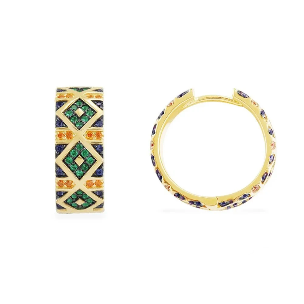 

2020 Fashion High Quality Copy 1:1 Multicolor Tribal Pendant Monochrome Earrings And Stripes Ladies Luxury Jewelry