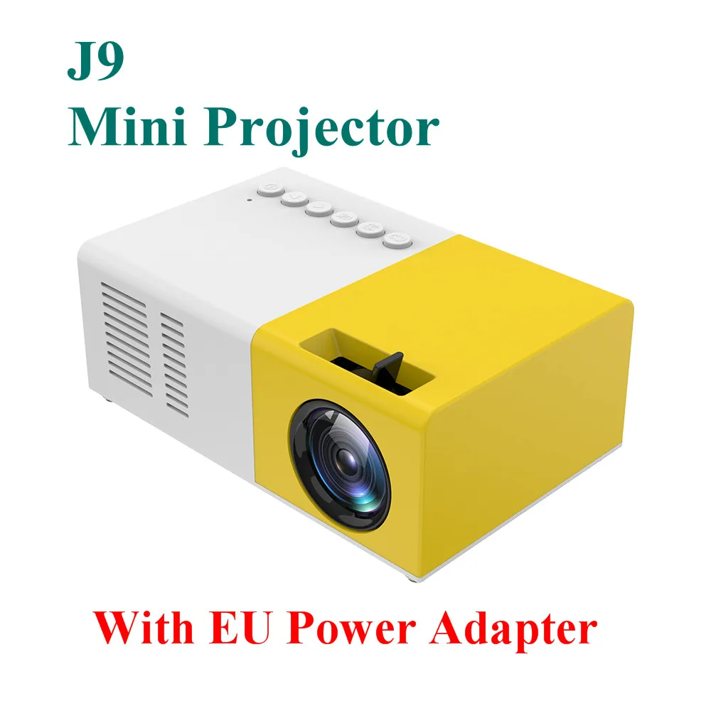 Портативный карманный мини проектор Kebidu J9 с поддержкой 1080P|Проекторы для