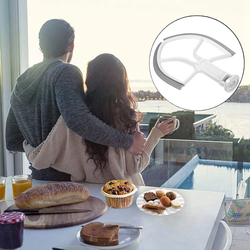 5 Quart Flex Edge Beater для кухонной миски подъемная Подставка миксер весло с Силиконовый