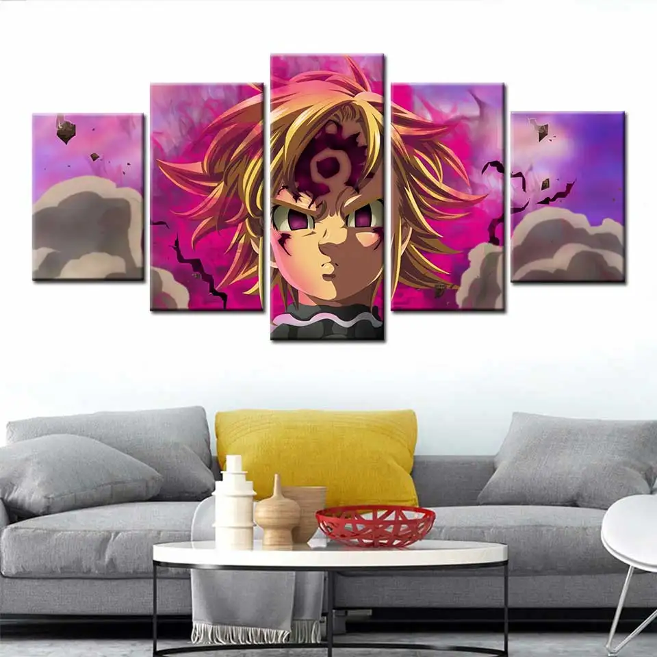 Семь смертных грехов фелек плакат и принты японское аниме Искусство Настенная