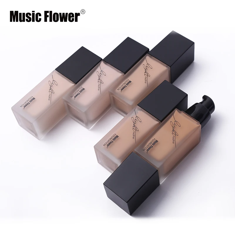 Музыкальный цветок 6 цветов Жидкая основа для макияжа полное покрытие кремовый
