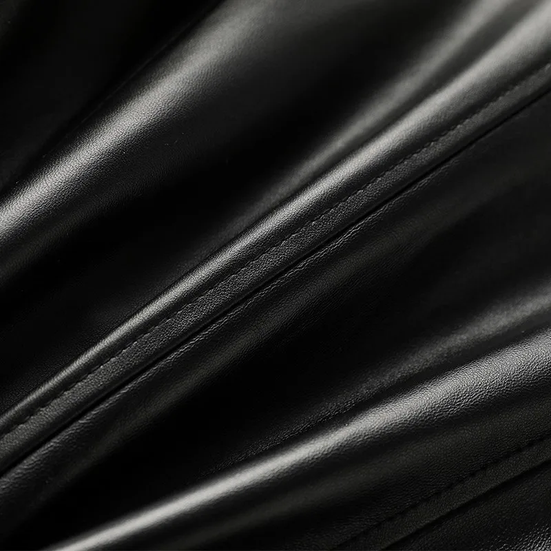 

Jacket Women Genuine Leather Spring Autumn Single Breasted Slim Fit Windbreakers Female Sheepskin Coat Fashion Casual Outerwear